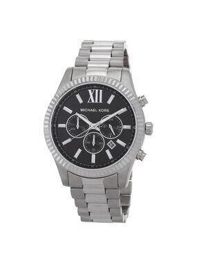 NWT Michael Kors Lexington Chronograph Quartz Watch and Card Case Gift Set